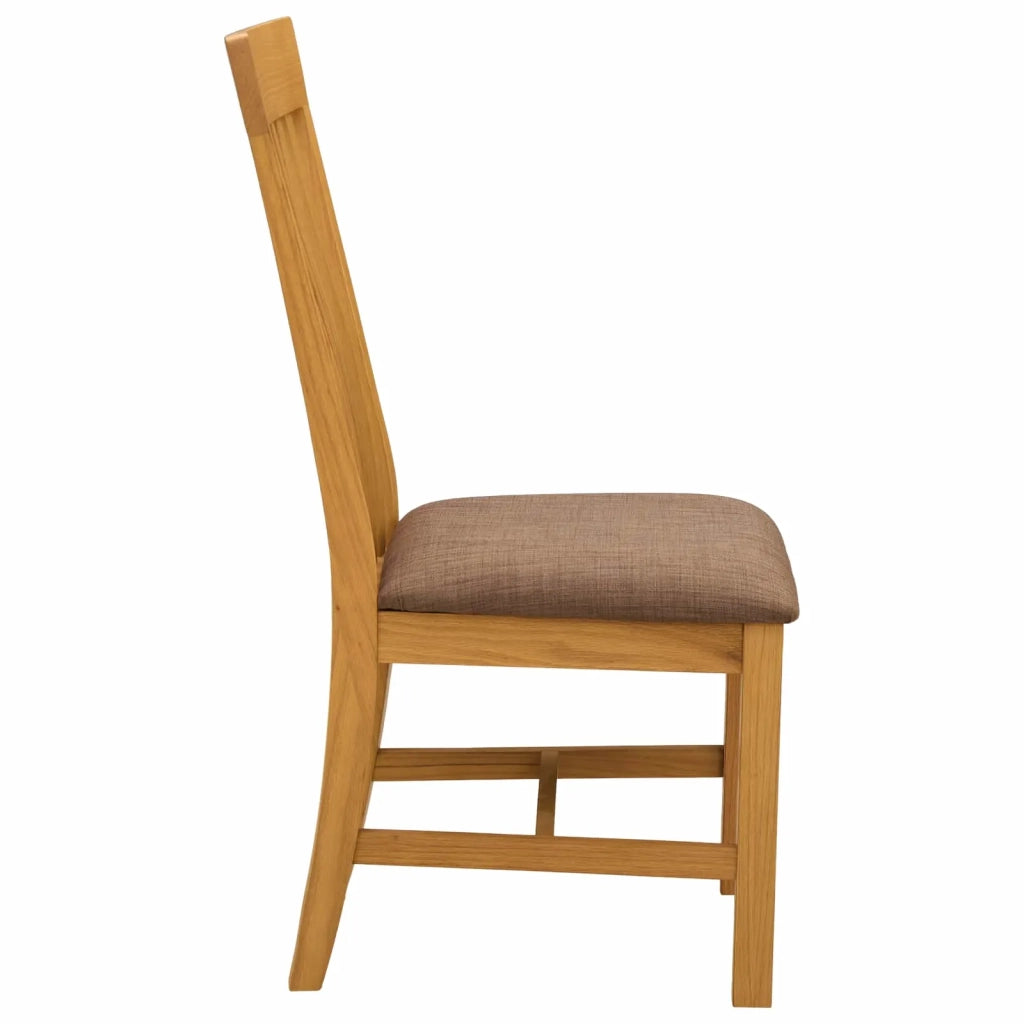 Sedia da pranzo 2 pcs Legno di Quercia Massello Grigio 42039161