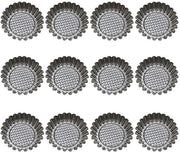 Forma per Dolci in Acciaio Inox - Forma Rond - Forma per Muffin - Forma per Torta - Forma per Dessert - Bordo Liscio - Maniglie per Forme da Cucina
