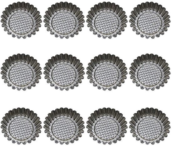 Forma per Dolci in Acciaio Inox - Forma Rond - Forma per Muffin - Forma per Torta - Forma per Dessert - Bordo Liscio - Maniglie per Forme da Cucina