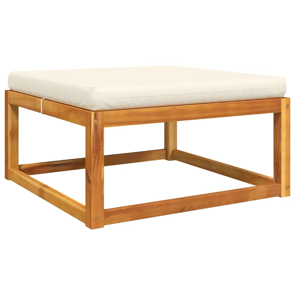 Set di divani da giardino 5 pezzi con cuscini in legno di acacia e rattan