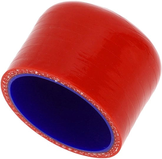 Slang in Silicone 30 mm - Rafforzato - 40 mm Diametro Interno - Rosso/Blu - Alta Resistenza alla Temperatura - Tessuto a Maglia Multistrato - Fusto di Slang