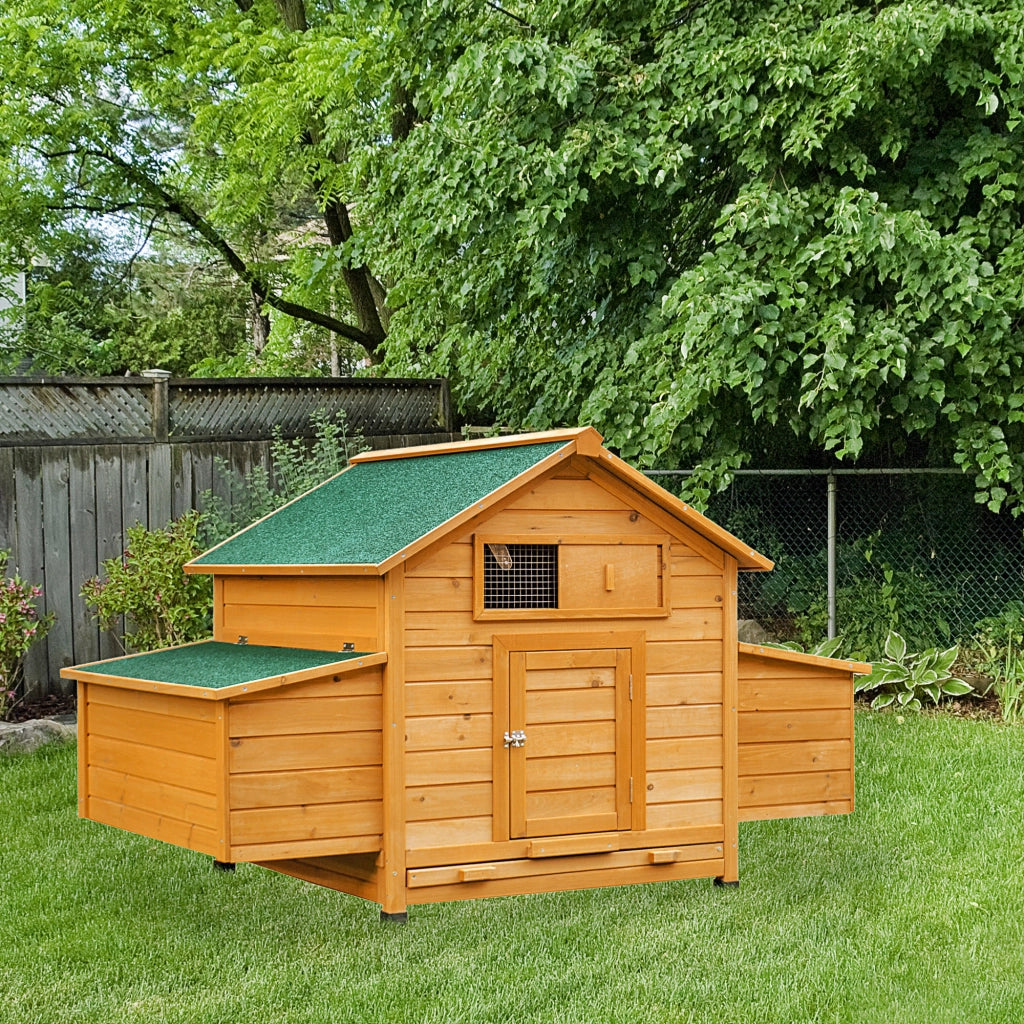 Pollaietto per 4 galline in legno ¨C zephmum ¨C giallo