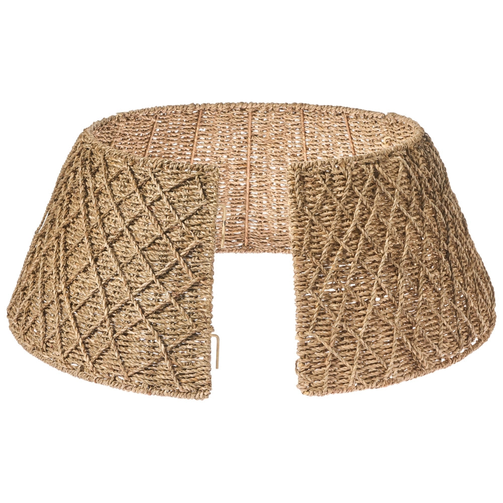 Copribase Albero di Natale collare naturale Seagrass ⌀ 52cm fatto a mano rotonda Accessori decorazioni
