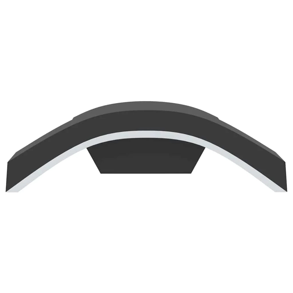 Set di 2 applique LED per esterni 27,5 x 7 x 10 cm robuste e durevoli moderne in alluminio nero 02_0056591