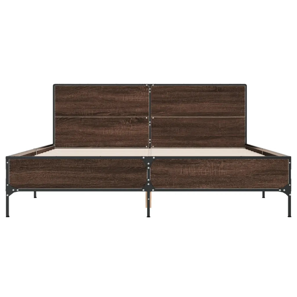 Giroletto Rovere Marrone 150x200cm in Legno Multistrato Metallo 3280006