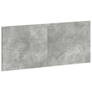 Testiera da Muro HAARLEM Grigio Cemento Legno ingegnerizzato 896968
