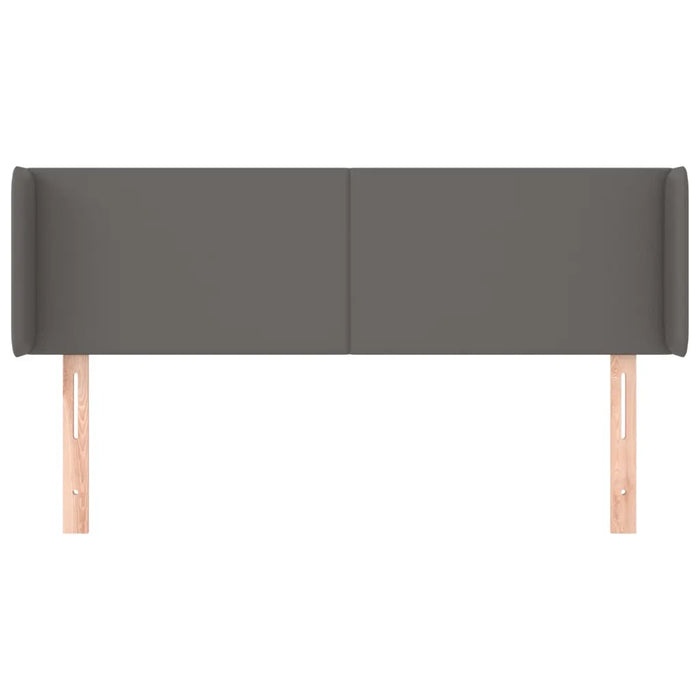 Testiera ad Orecchio Grigio 147x16x78/88 cm in Similpelle