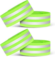 Pulsabronze con riflessi - 4 pezzi - 5x35cm cinturini di sicurezza per corsa - cinturini riflettenti con alta visibilità per biciclette e piedi - adesivi riflettenti autoadesivi - ideali per sport notturni e passeggiate con il cane