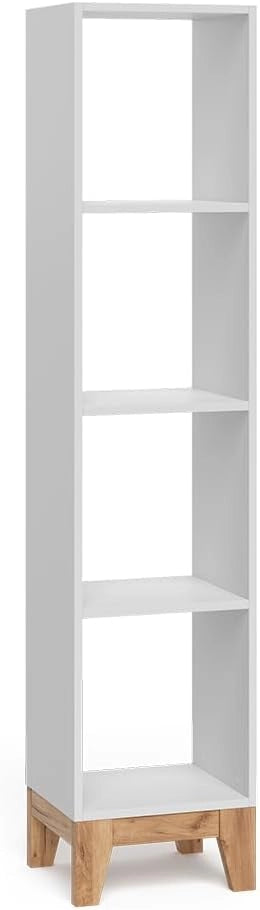 Scaffale per bambini Malia, Cashmere/Artigianale, 35.2 x 159.5 cm, adatto per la conservazione di libri e giocattoli