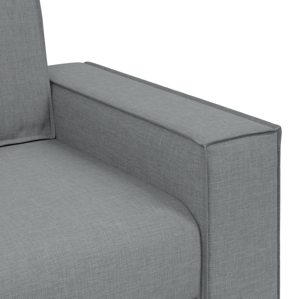 Set di divano 3 pezzi con cuscini Grigio chiaro