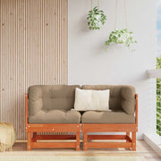 2 pz Divano Angolare da Giardino-Sofa da giardino Legno di pino massiccio