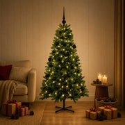 Albero di Natale artificiale con palline 120 cm 150 LED 3461410