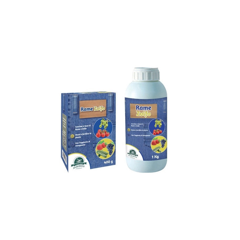 Concime Rame + Zolfo 1kg – Agribios – Nutrimento e protezione per piante – H16012
