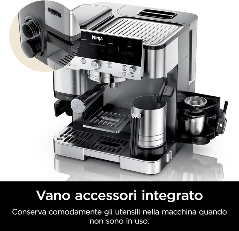 NINJA ES601EU MACCHINA DA CAFFEÈ LUXE CAFÈ PREMIER 3IN1 POTENZA 1650W