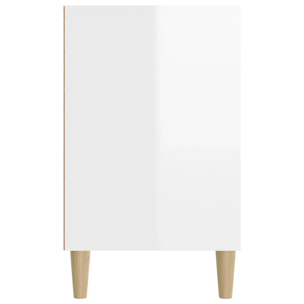 Scarpiera mobile contenitore per scarpe mobile contenitore per ingresso/corridoio/soggiorno finitura lucida 102 x 36 x 60 cm legno ingegnerizzato bianco 02_0021288