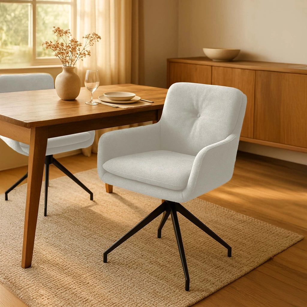 Set di 2 sedie da pranzo in tessuto Pickett 2
