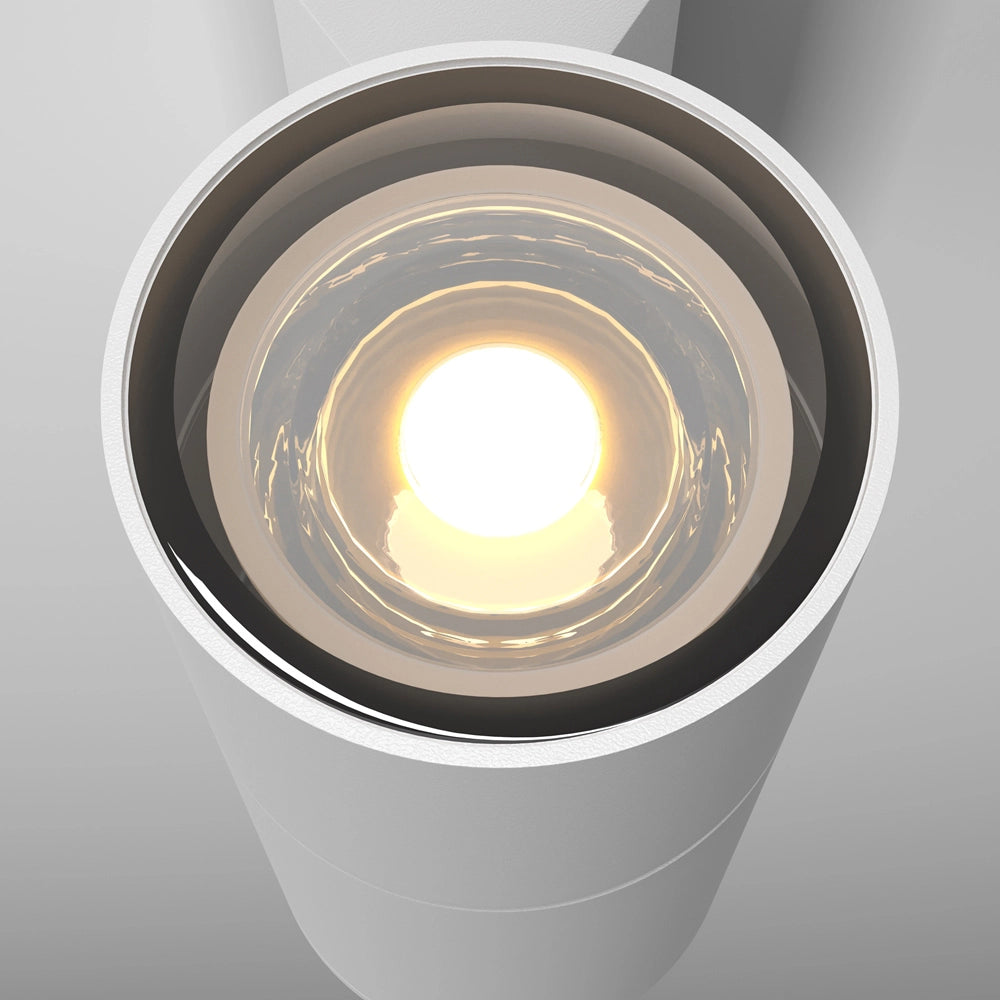 Maytoni Lampada da parete moderna Bowery 1 luce GU10 IP54 bianco alluminio