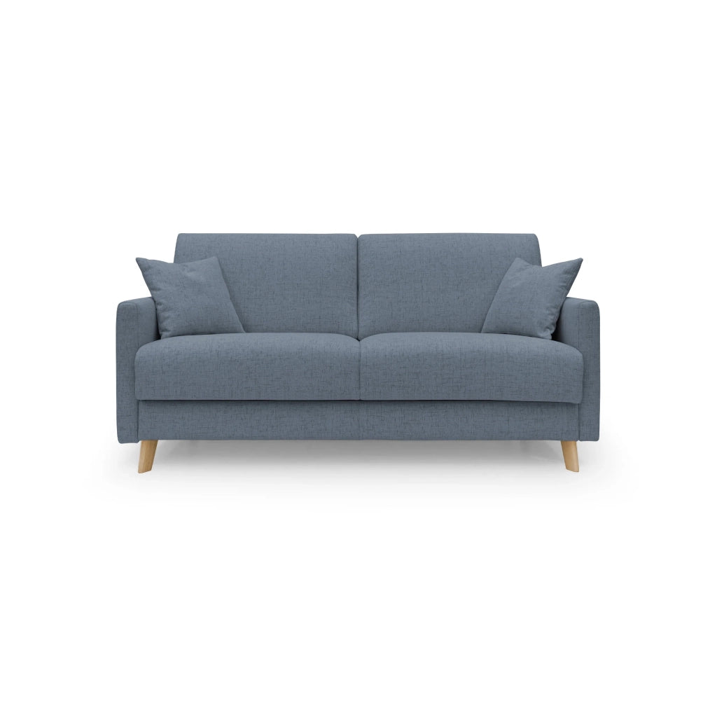 Edgar Divano letto matrimoniale in tessuto felis impermeabile T03 160 cm (mat. 120x197) blu
