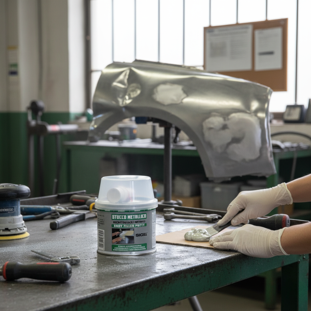 Stucco metallico resistente per riparazioni e ricostruzioni 125 ml