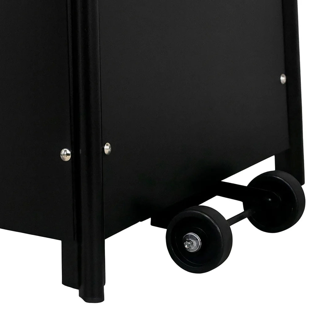 Stufa a Fungo a Gas Max 13kW Fiamma Viva Verticale 52x52x227 cm Pyramid Nero