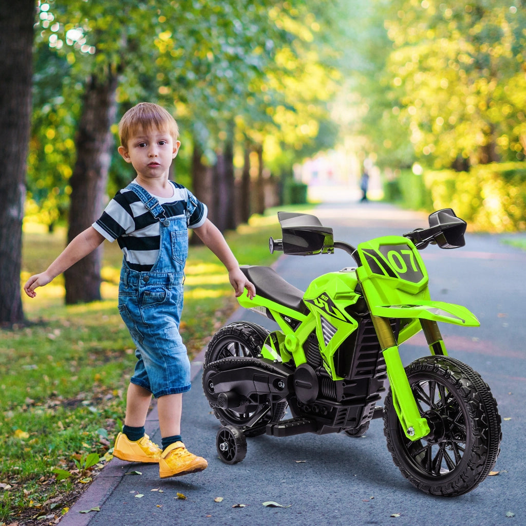 Moto Elettrica Bambini Verde 12V ¨C zephmum ¨C Verde 30 kg