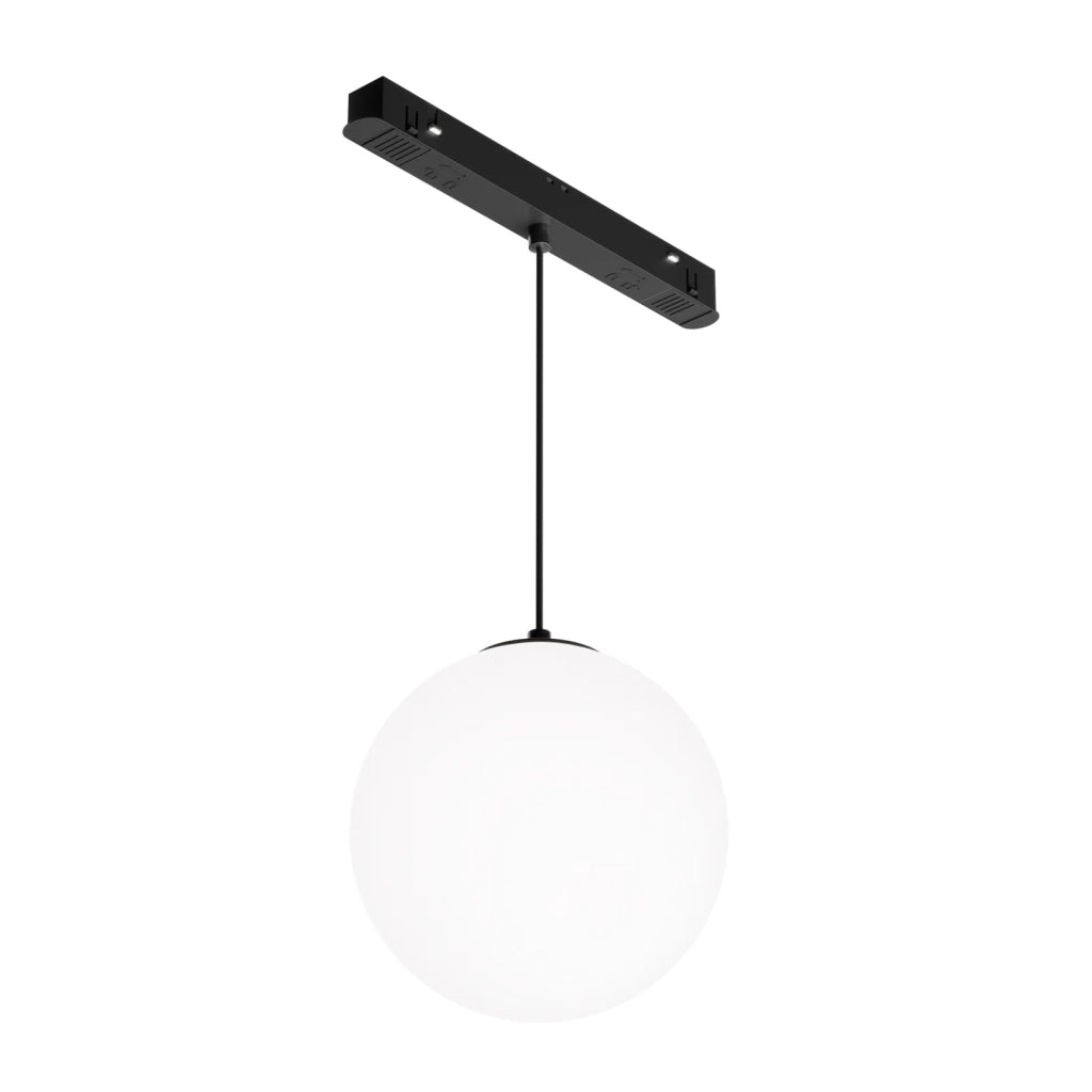 Maytoni Lampada Da Binario A Sospensione Exility Luna 1 Luce LED Integrato Nero Vetro