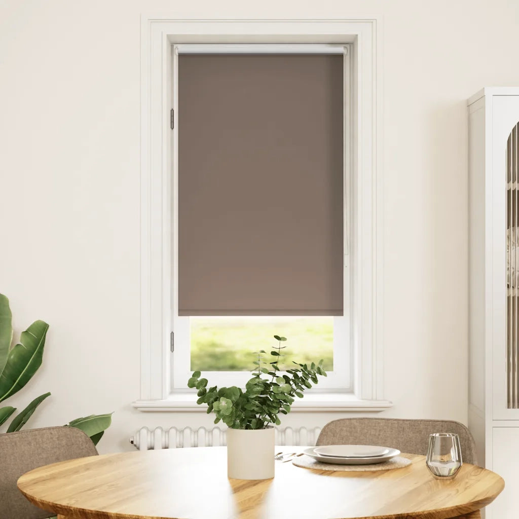 Tenda a Rullo Oscurante-Tenda da sole a rullo 64,4x120 cm Tessuto Larghezza 60 cm Caff¨¨