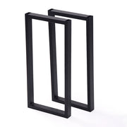 Set di 2 gambe rettangolari per tavolo in acciaio 56 x 27 cm 03_0008091