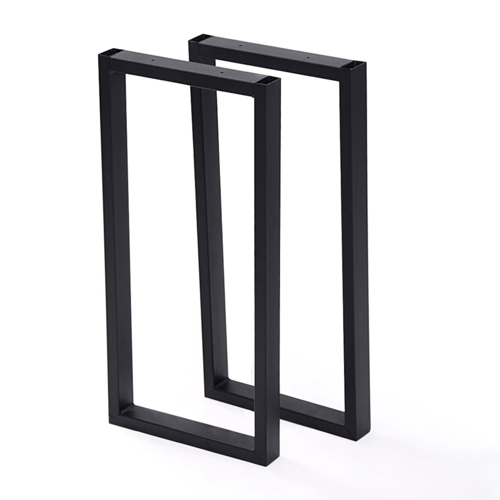 Set di 2 gambe rettangolari per tavolo in acciaio 56 x 27 cm 03_0008091