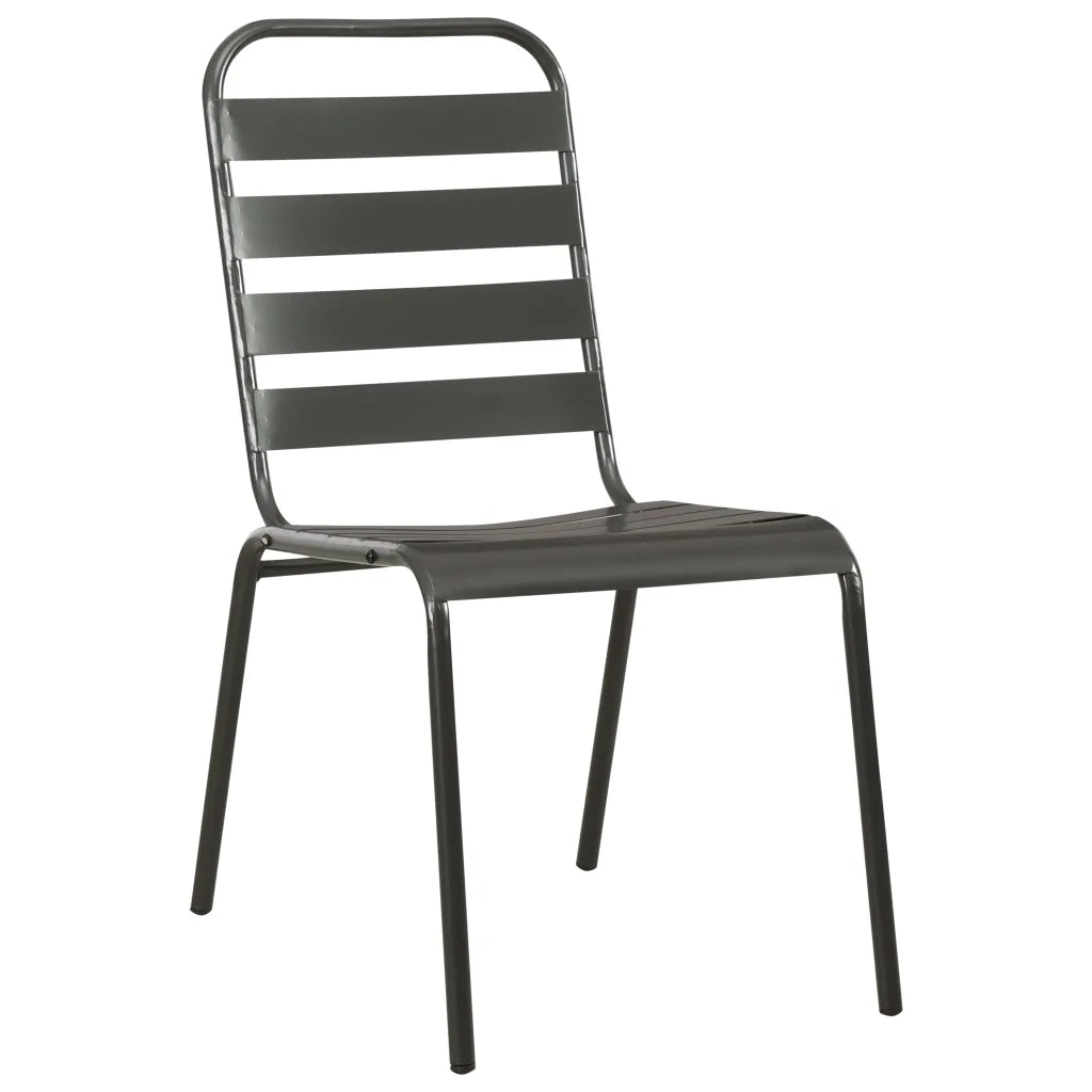 Set da Pranzo da Giardino 9 pz in Acciaio Grigio Scuro cod mxl 73533