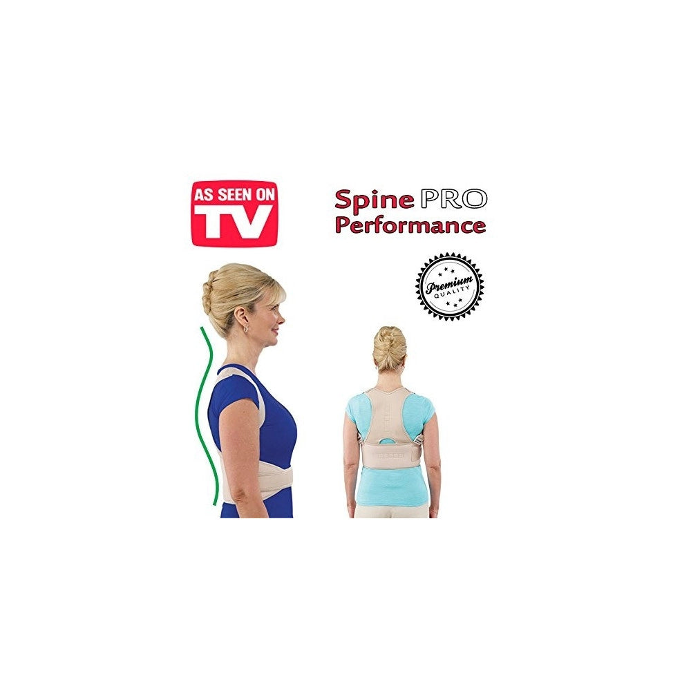 Trade Shop - Fascia Posturale Spine Pro Per Dolore Schiena Dorsali Elastica Corretta Postura -