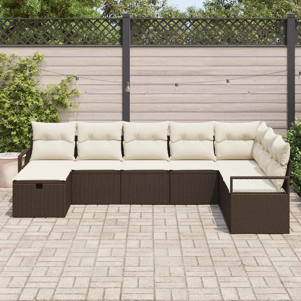 Set di divani con cuscino 5 pcs polyrattan