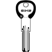 CHIAVE PUNZONATA ISEO IE26DZ SILKY SILCA - OTTONE NICHELATO- 5 pezzi