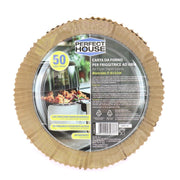PERFECT HOUSE CARTA DA FORNO PER FRIGGITRICE AD ARIA ROTONDA CON CONFEZIONE RIGIDA 20X4,5 CM 50PZ