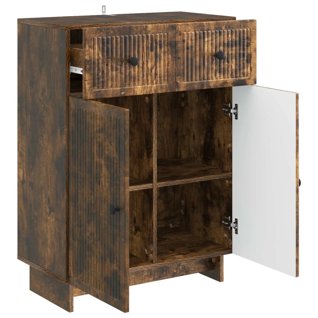 Credenza Rovere Fumo 66 x 34,5 x 90 cm Legno ingegnerizzato