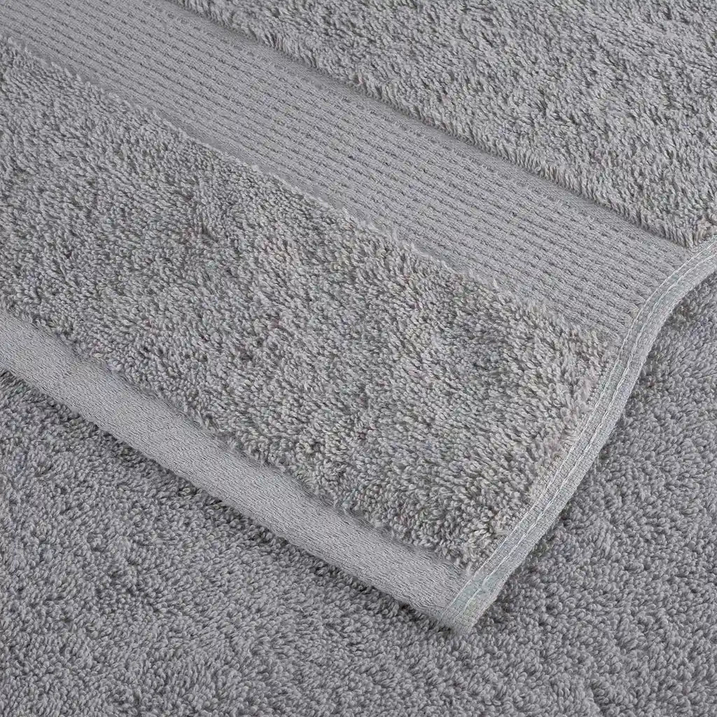 Asciugamani Premium SOLUND 10 pz Grigio 100x200 cm 600 g/m² 137319