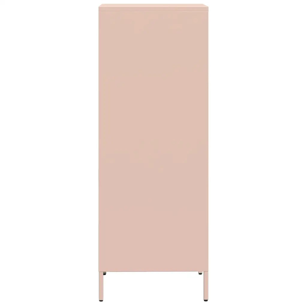vidaXL Credenza Rosa 35x39x103,5 cm in Acciaio