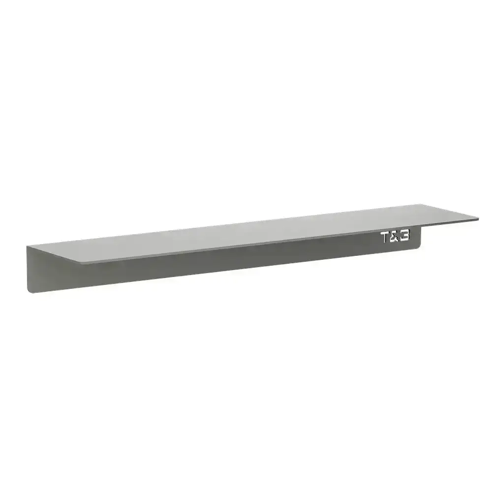Mensola da bagno in alluminio grigio opaco 40 cm | Bergen