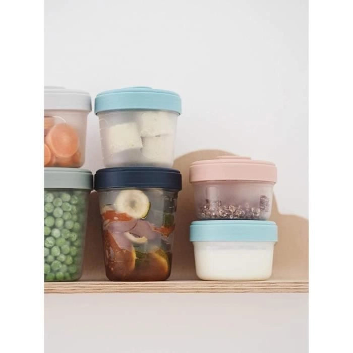 BEABA Set 2nd age 8 porzioni clip - (4x150ml + 4x250ml)