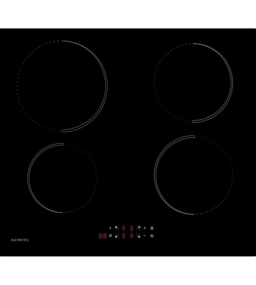 Piano Cottura da incasso a induzione 4 Fuochi 60 cm nero Kumtel