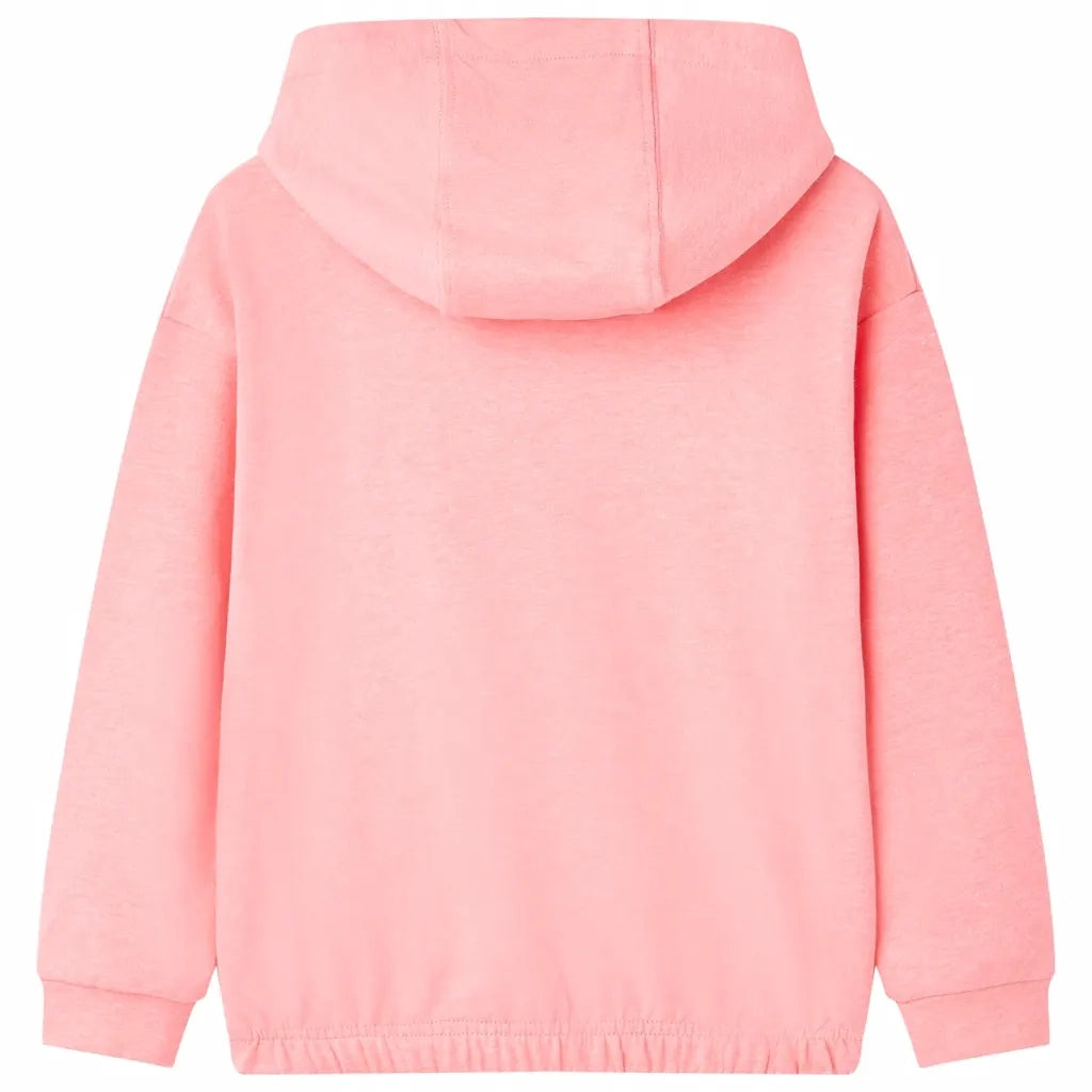 Felpa con Cappuccio da Bambina Rosa Brillante 140cod mxl 86909