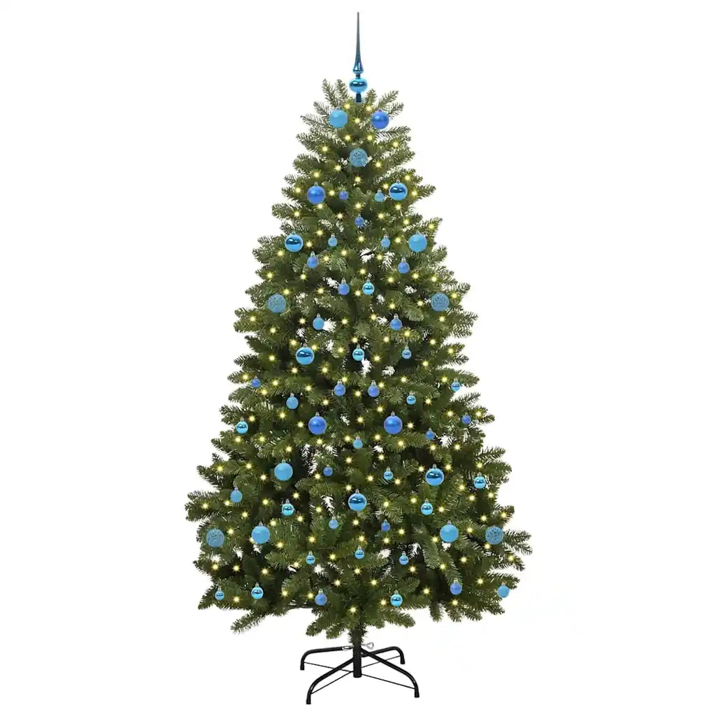 Albero di Natale | Decorazioni natalizie artificiale Verde 210 cm PVC e Metallo