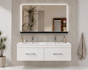 Mobile bagno con lavabo ORIGENBATH FLORENCIA senza specchio 120x45 cm 2 senos bianco nordico
