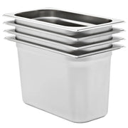 Contenitori Gastronorm 4 pz GN 1/3 200 mm in Acciaio Inox cod mxl 60405