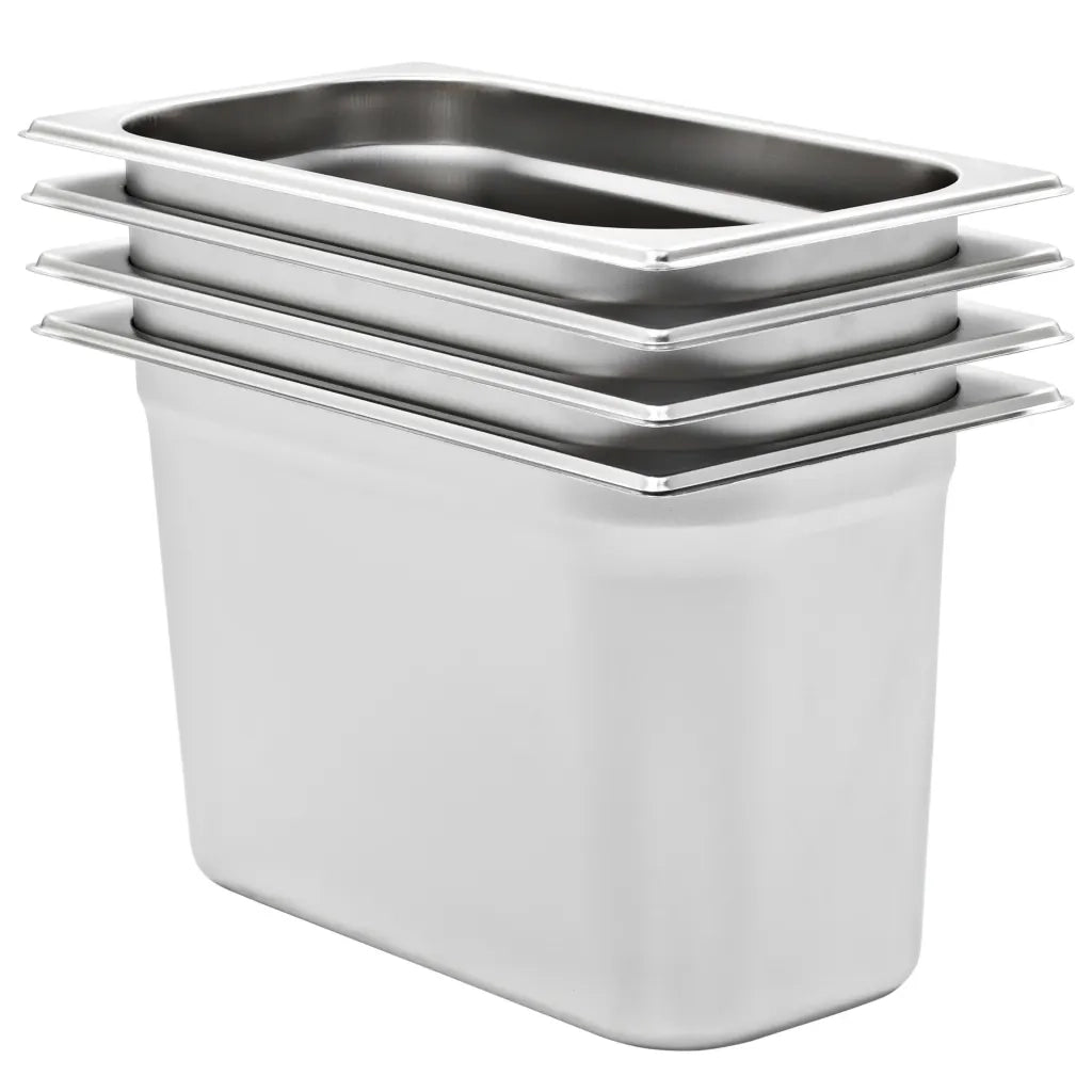 Contenitori Gastronorm 4 pz GN 1/3 200 mm in Acciaio Inox cod mxl 60405