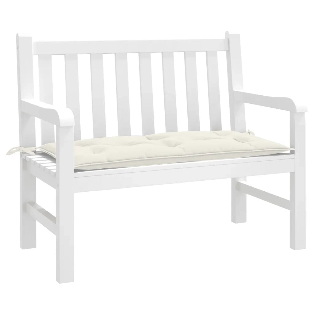 Cuscino Panca Giardino Crema Mélange 100x50x7 cm Tessuto 4002533