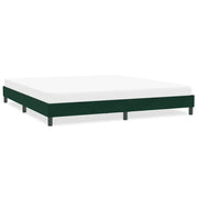 Giroletto senza Materasso-Struttura Letto Verde Scuro 200x220 cm in Velluto