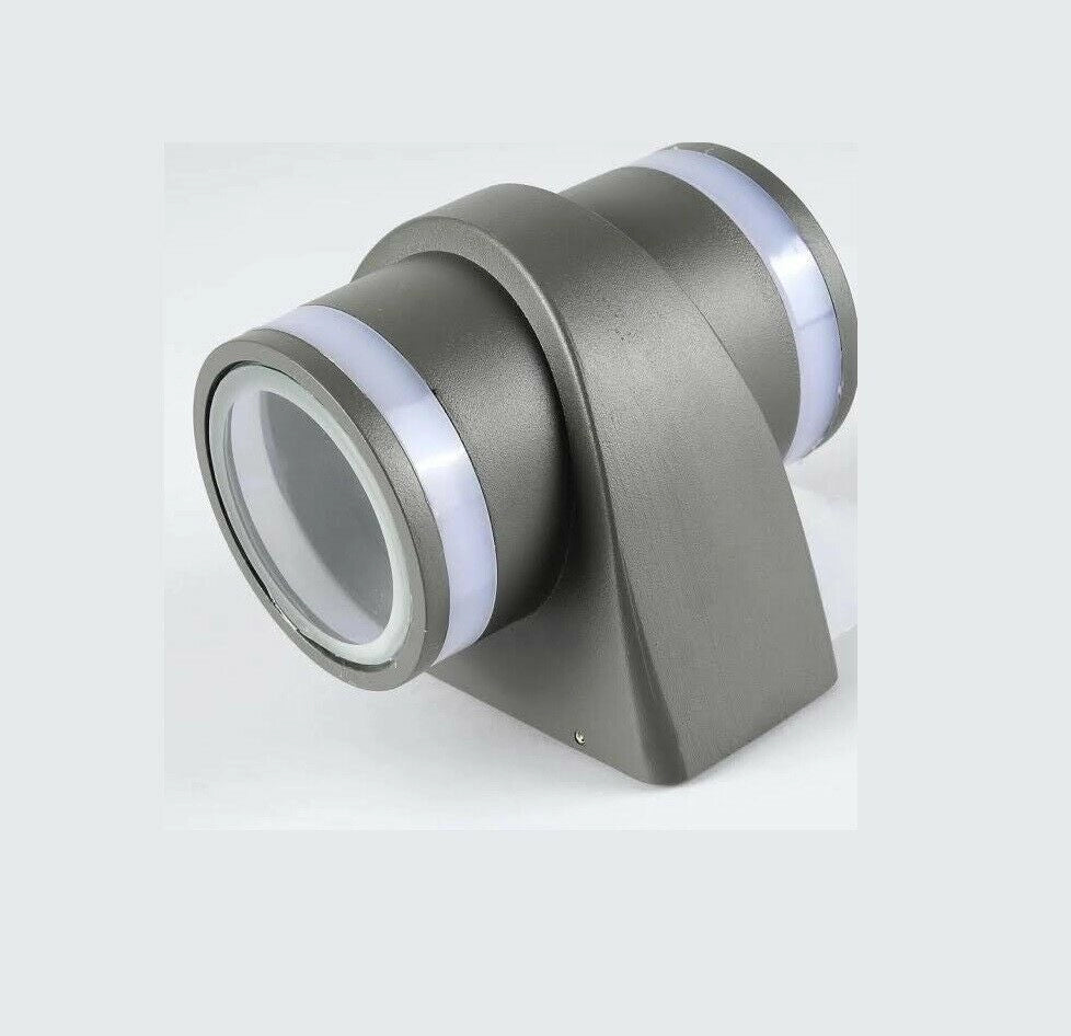 APPLIQUE LAMPADA DA PARETE A LED DA ESTERNO IP65 GRIGIA CON LUCE NATURALE 4000K