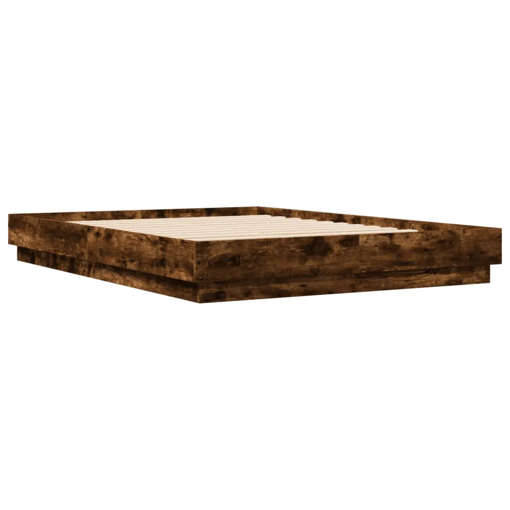 Giroletto con Luci LED Rovere Fumo 150x200 cm 3209790
