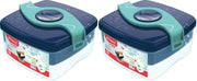 Scatola per Picnic, Cassetta per Pane, Scatola per Colazione ORIGINS KIDS - Blu (2-pack)